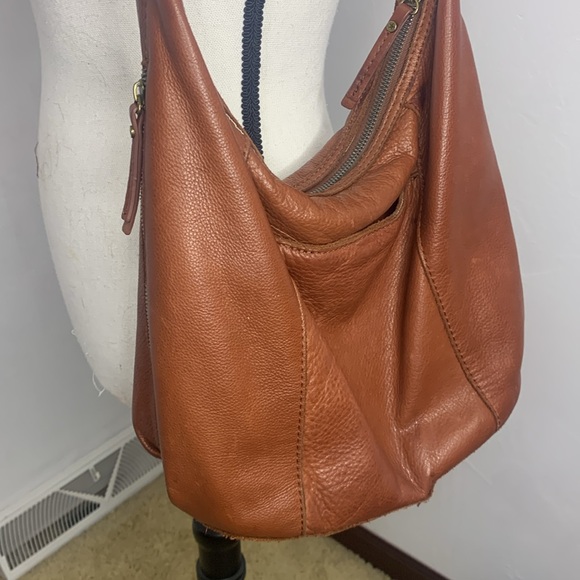 American Leather Company Carmel Color Shoulder Bag MCB6835K - Picture 10 of 14